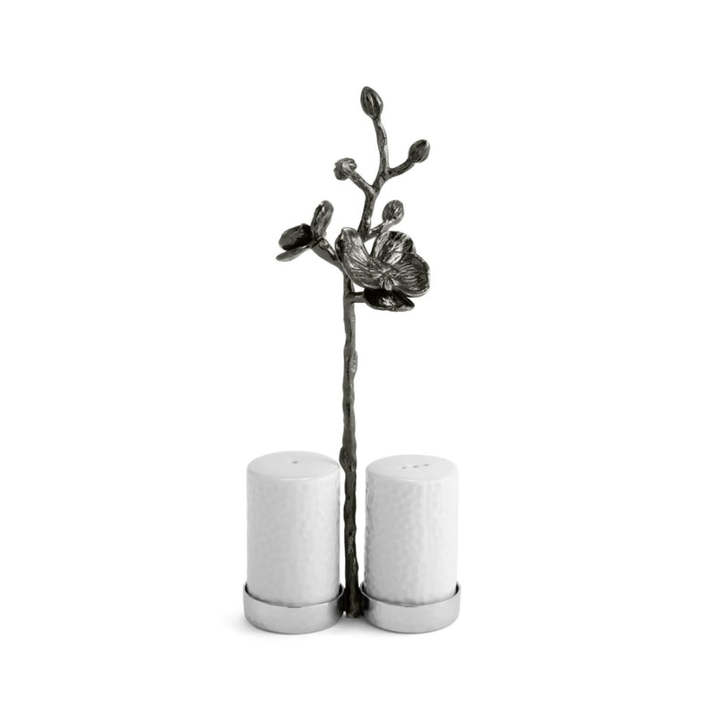 Black Orchid Salt & Pepper Set by Michael Aram