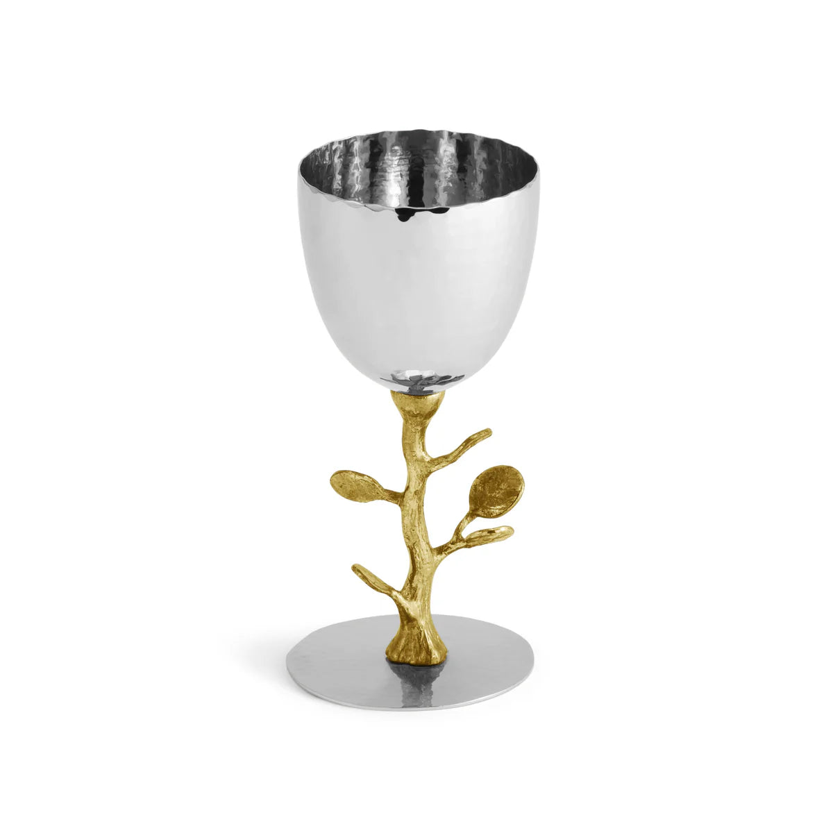 Botanical Leaf Kiddush Cup - Gold  by Michael Aram