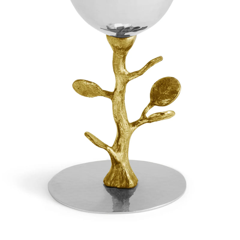 Botanical Leaf Kiddush Cup - Gold  by Michael Aram