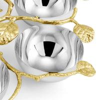 Botanical Leaf Gold Seder Plate by Michael Aram