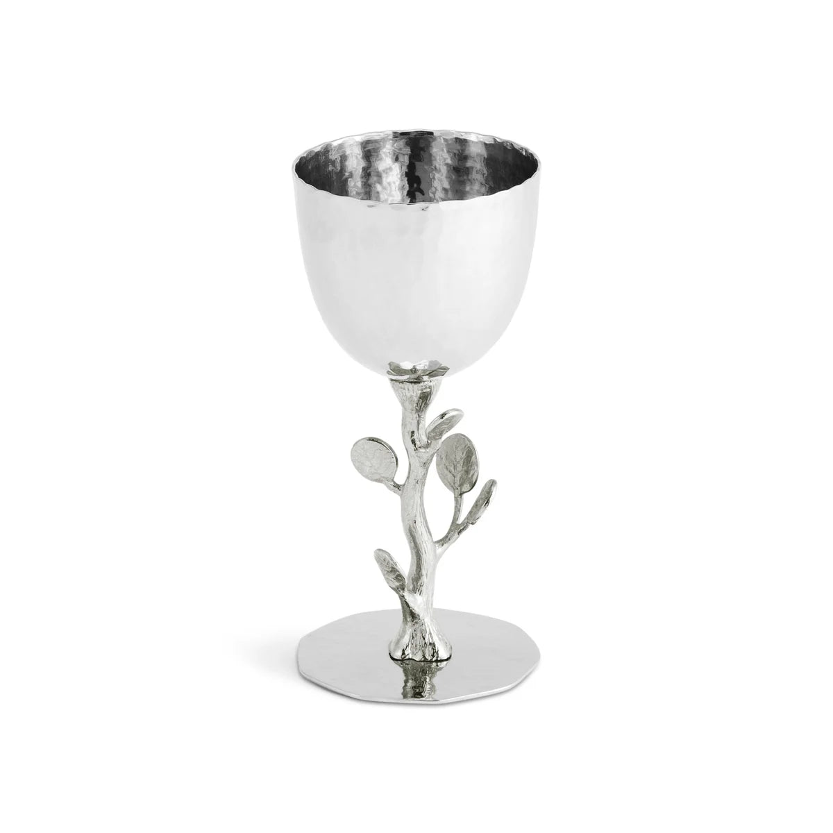 Botanical Leaf Kiddush Cup - Silver by Michael Aram