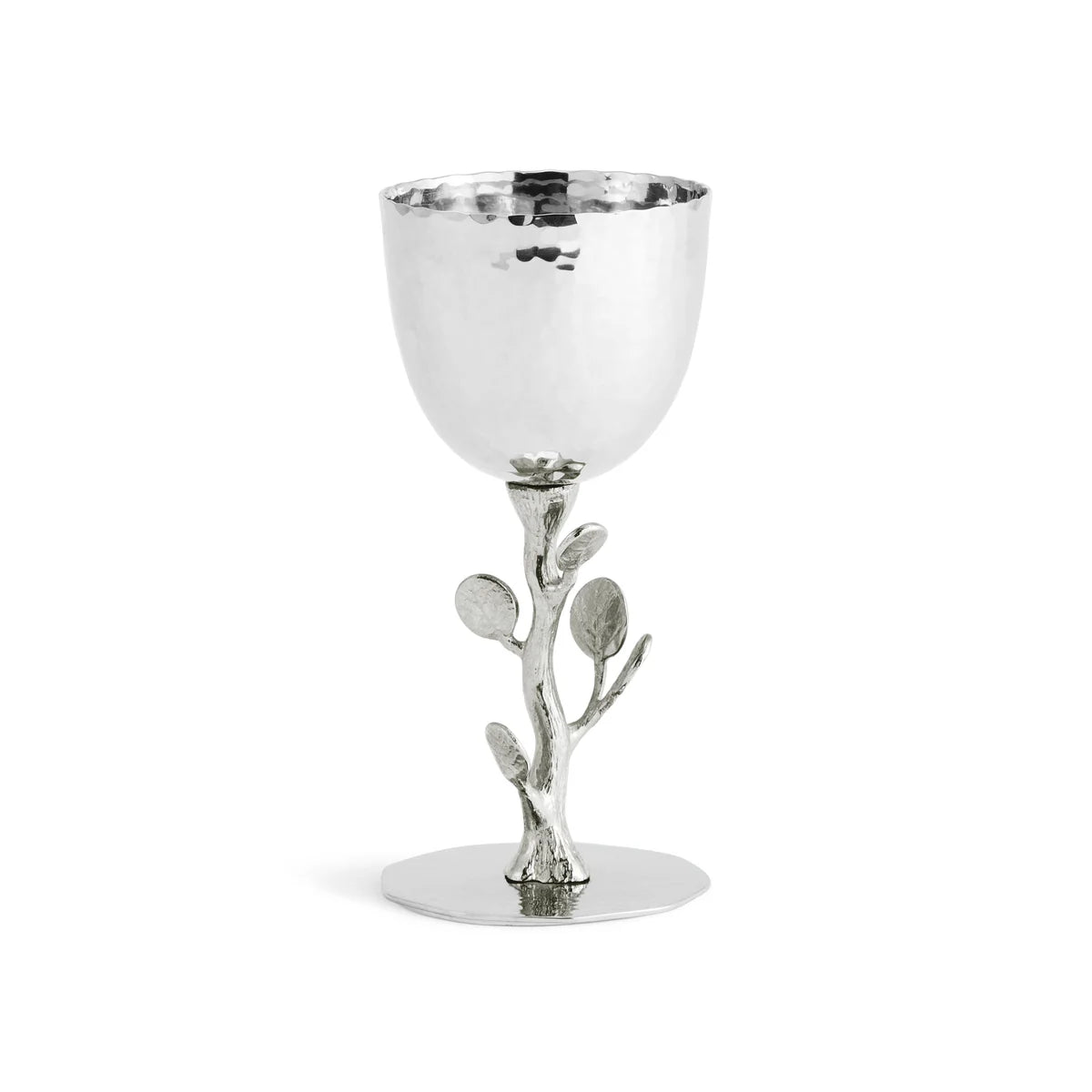 Botanical Leaf Kiddush Cup - Silver by Michael Aram