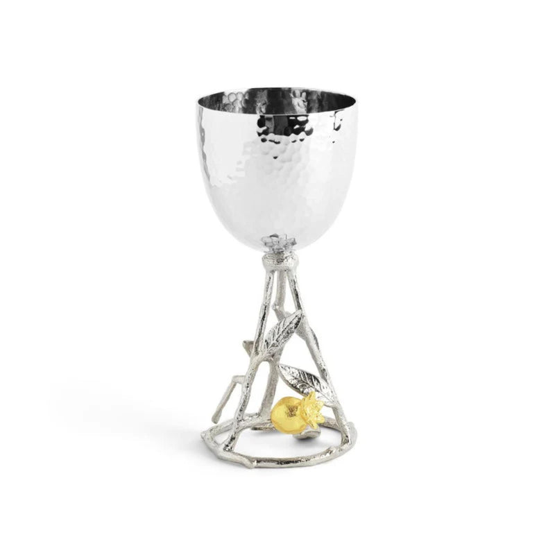 Pomegranate Silver and Gold Kiddush Cup by Michael Aram