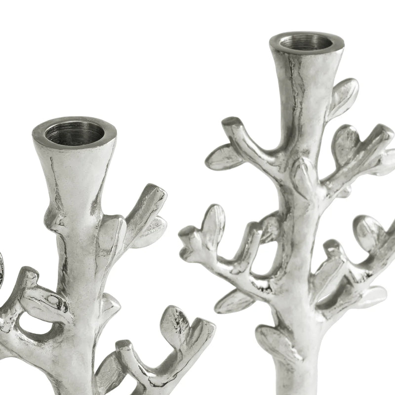 Tree of Life Shabbat Candlesticks by Michael Aram