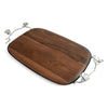 White Orchid Wooden Challah Board with Removable Challah Tray by Michael Aram