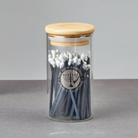 Chanukah Long Matches in Glass Gift Box