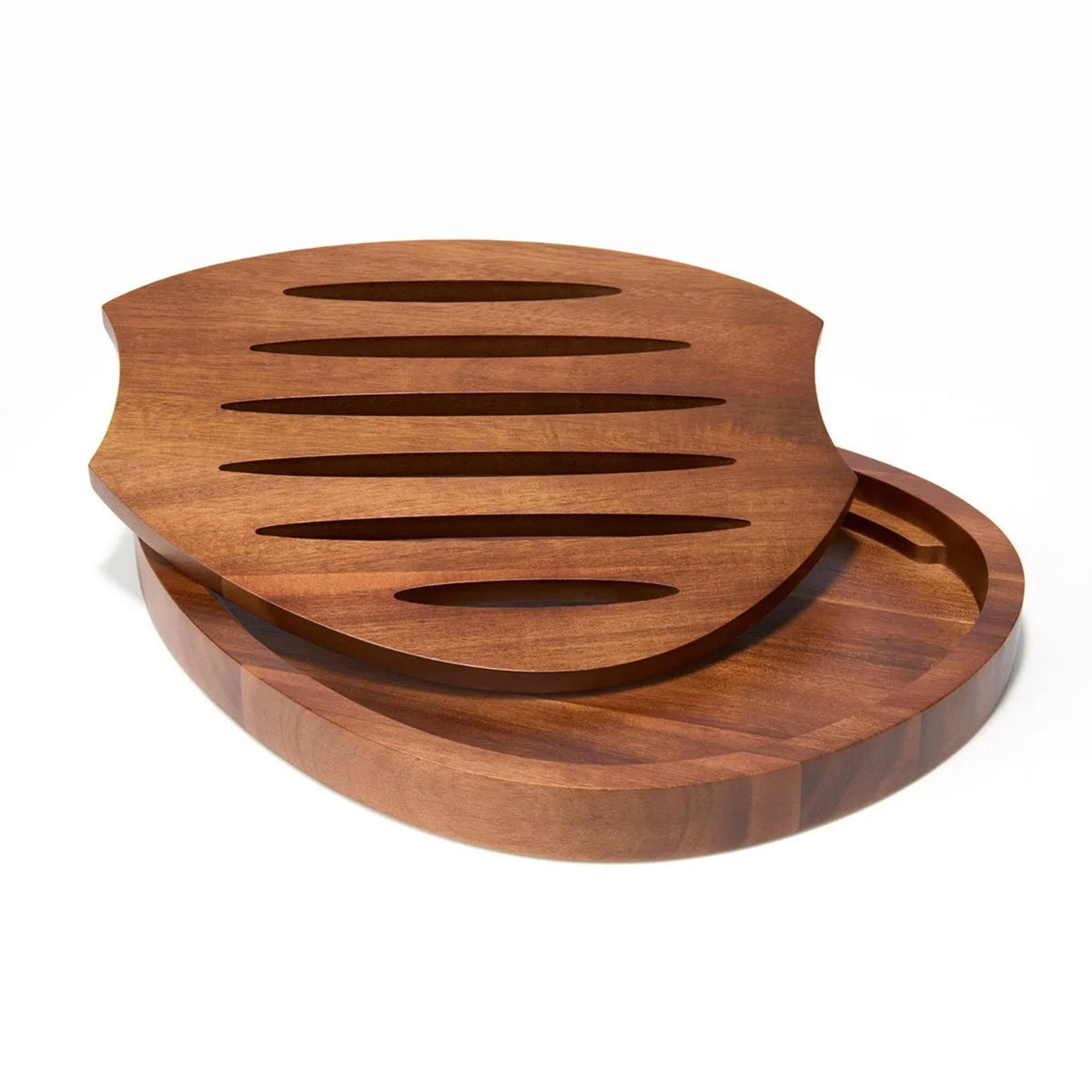 Breaking Bread Challah Board in Acacia wood by Tom Papa for Nambe