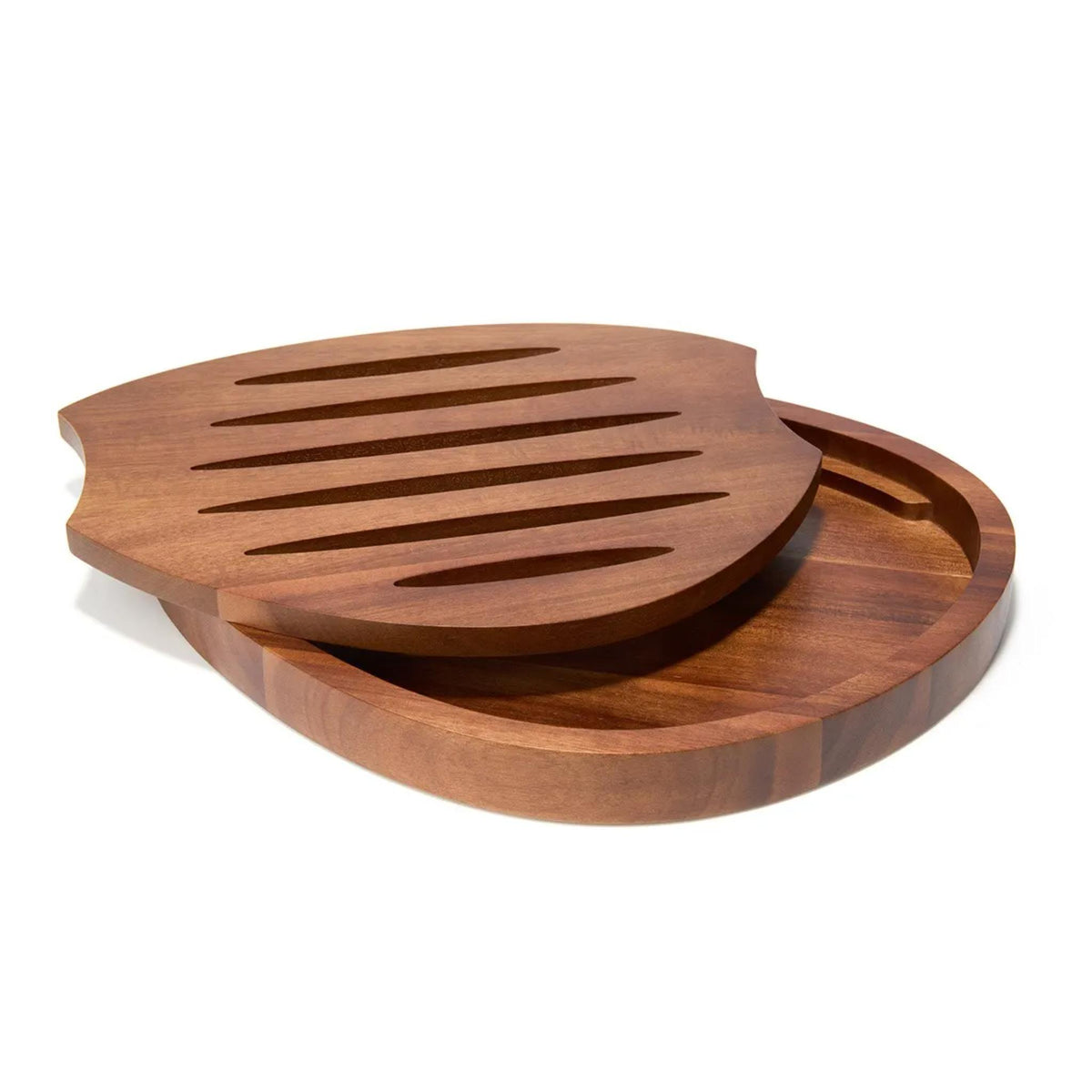 Breaking Bread Challah Board in Acacia wood by Tom Papa for Nambe
