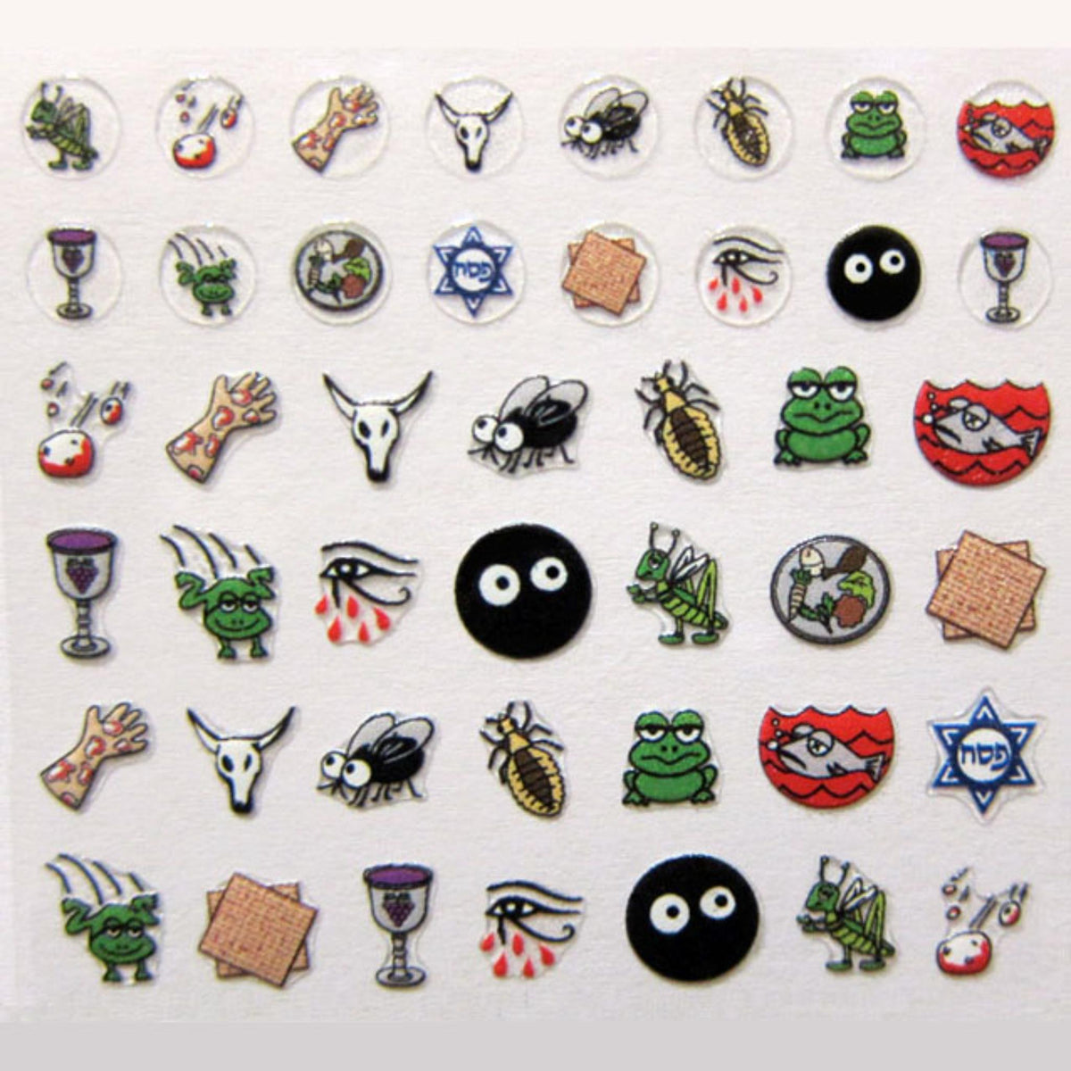 Midrash Manicure Passover Nail Decals