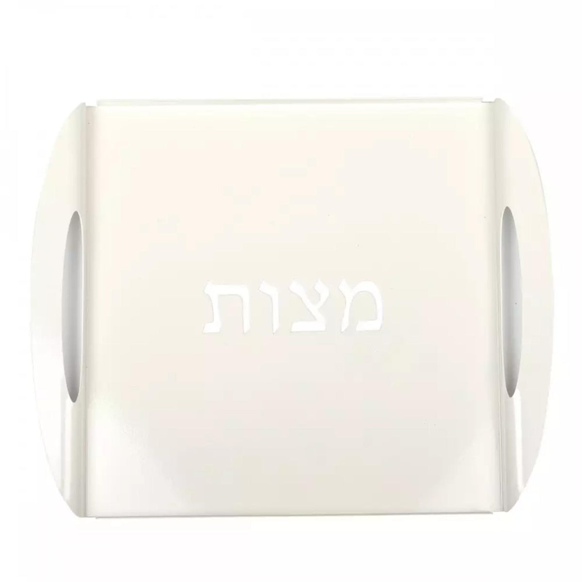 Modern White Metal Matzah plate Tray by Aulicia