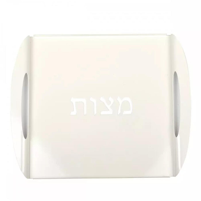 Modern White Metal Matzah plate Tray by Aulicia