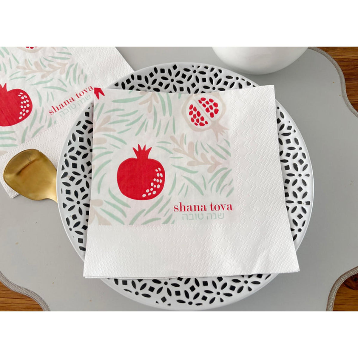 Shana Tova Pomegranate Napkins