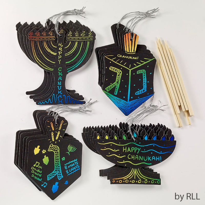 Chanukah Scratch Art