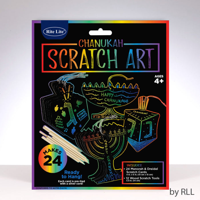 Chanukah Scratch Art