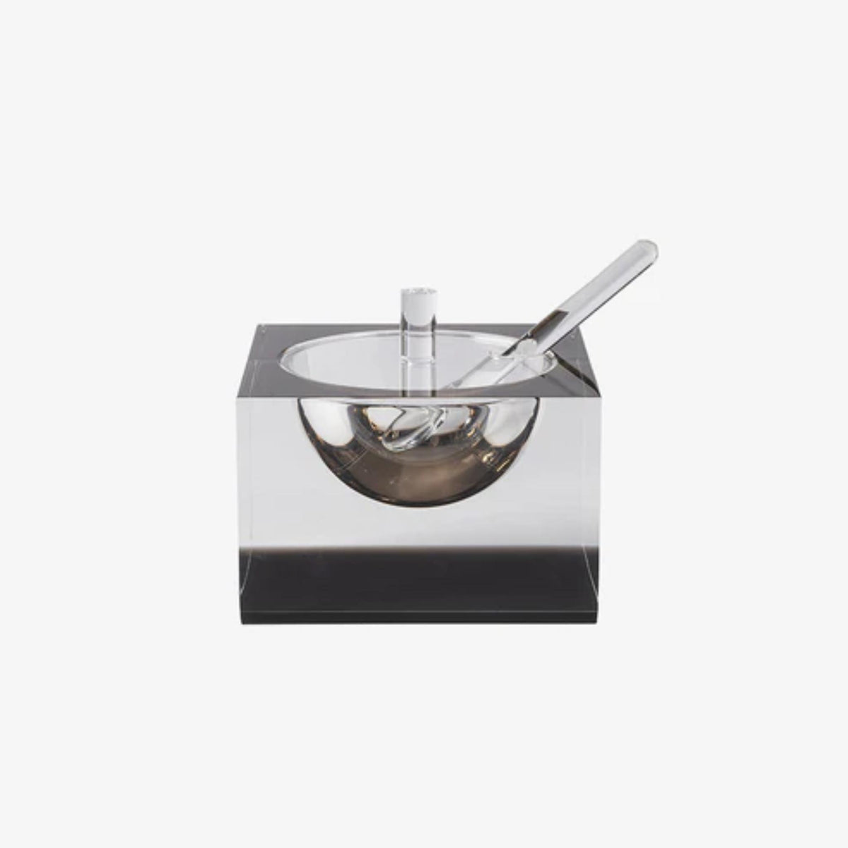 Acrylic Honey & Salt Dish in Smoke by Apeloig
