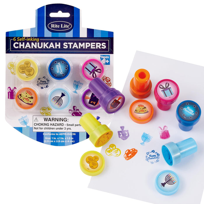 6 Chanukah Stamp Set