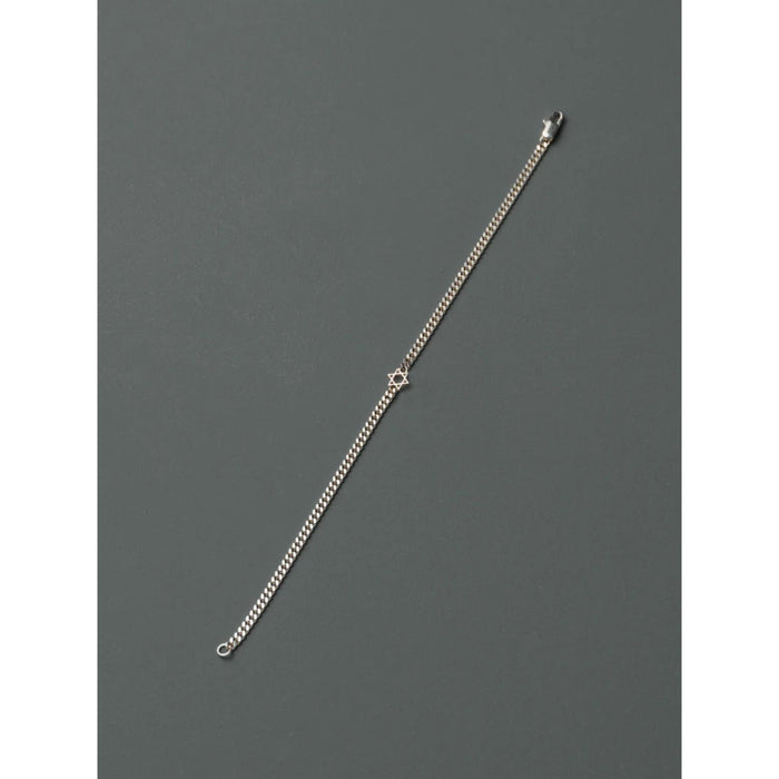 Men's Shelev Bracelet in recycled Sterling Silver 925 - Star Of David Edition by Oriya