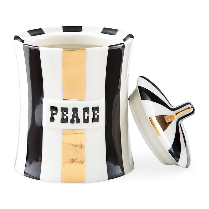Vice Gilded Peace Canister by Jonathan Adler