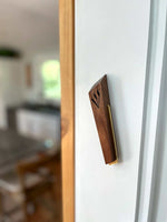 L'dor V'dor Mezuzah in Walnut and Brass By Windthrow