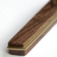 L'dor V'dor Mezuzah in Walnut and Brass By Windthrow