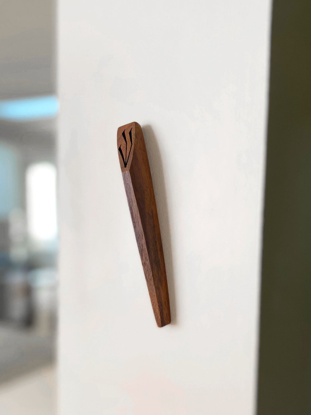 Walnut Ember Mezuzah By Windthrow