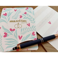 Mazel Tov Flowers Wedding Card
