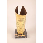 'Brass Flame' Yahrzeit Memorial Candle By Michael Feldman