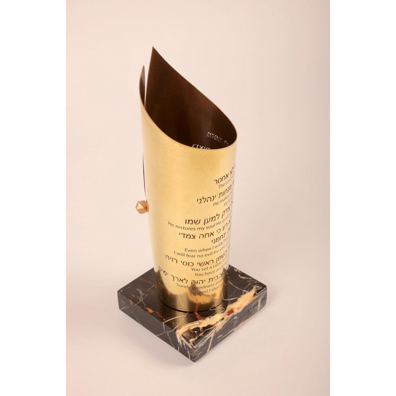 'Brass Flame' Yahrzeit Memorial Candle By Michael Feldman