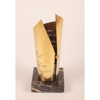 'Brass Flame' Yahrzeit Memorial Candle By Michael Feldman