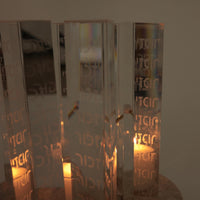 Star of David Contemporary Prism Yahrzeit Memorial Candle By Michael Feldman