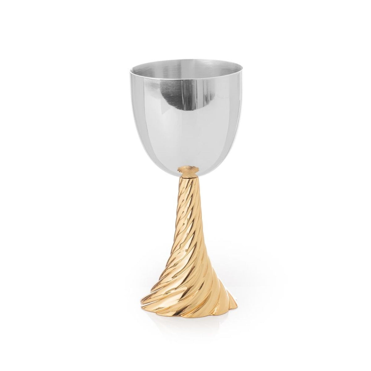 Twist Kiddush Cup Silver/Gold by Michael Aram