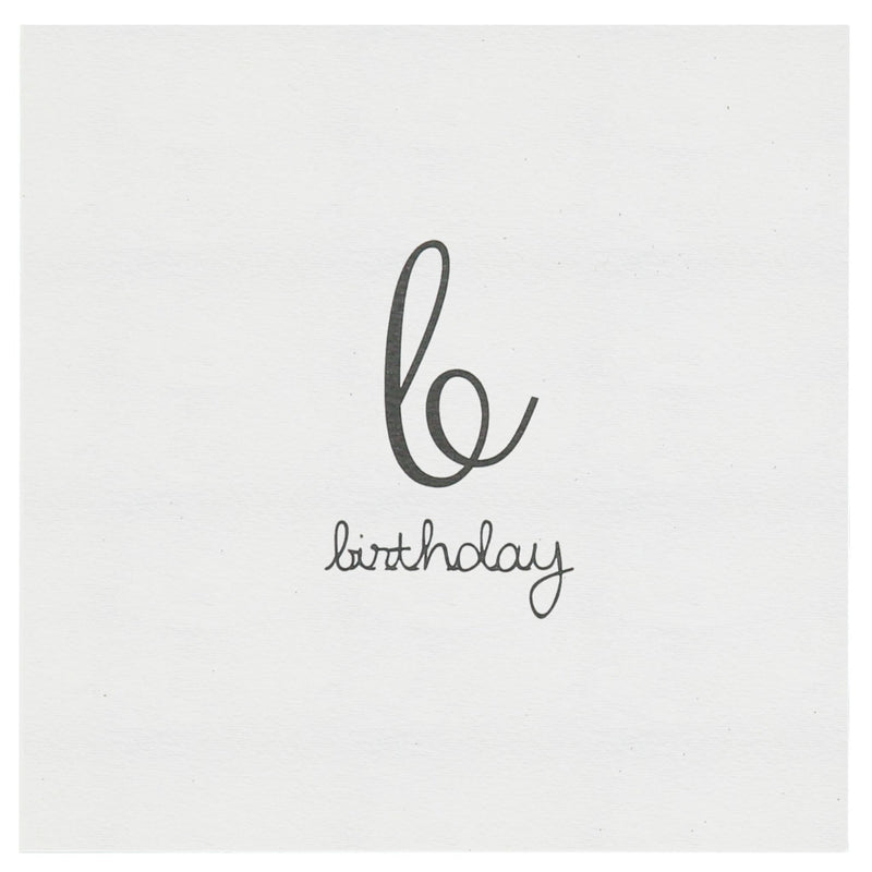 B for Birthday Card