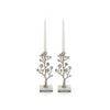 Botanical Shabbat Candlesticks - Silver by Michael Aram