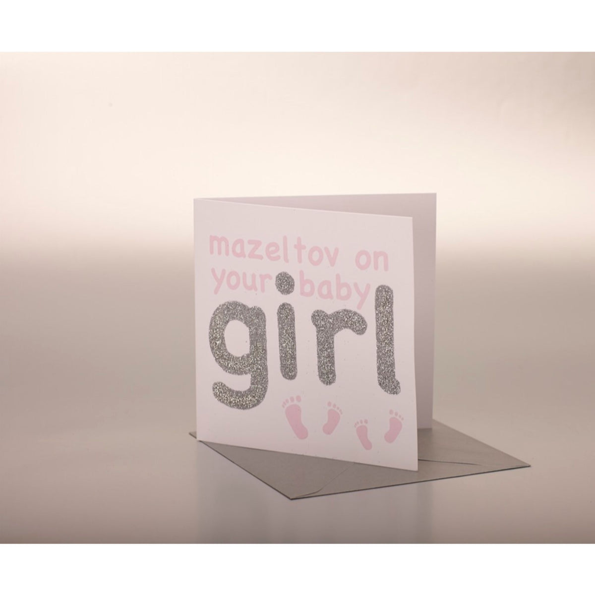 Mazeltov on Your Baby Girl Card