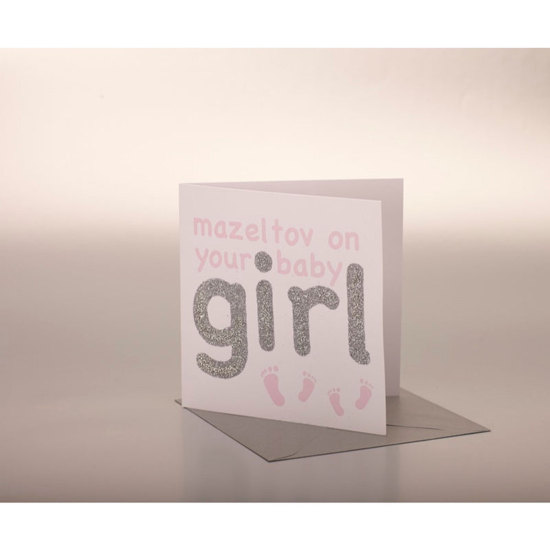 Mazeltov on Your Baby Girl Card