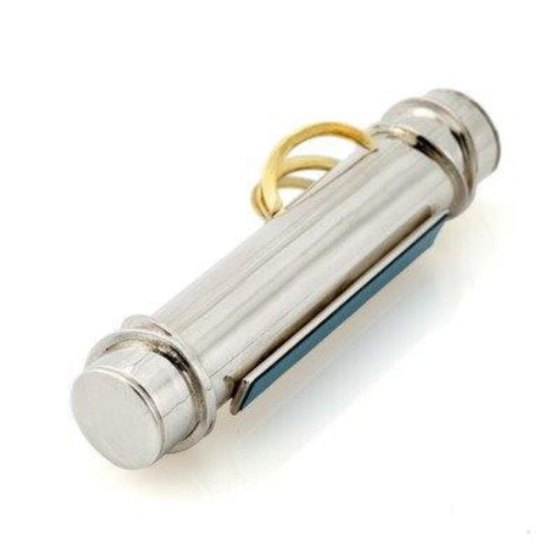 Silver Mezuzah with Shin