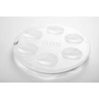 Acrylic Seder Plate in White by Apeloig Collection