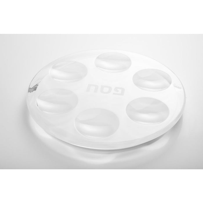 Acrylic Seder Plate in White by Apeloig Collection