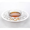 Cut Out Pomeganates & Blessings Rosh Hashanah Honey Dish & Spoon by Dorit