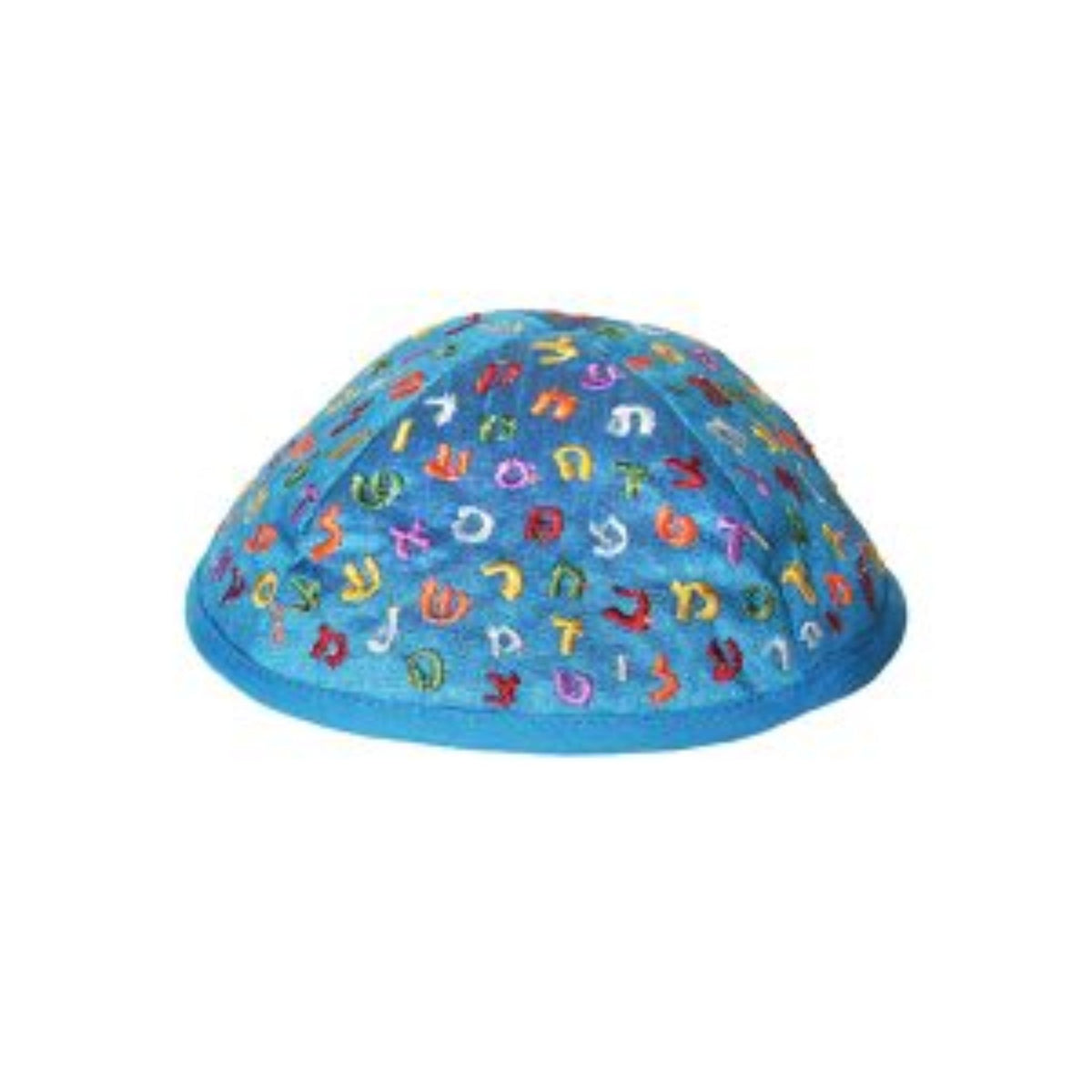 Alphabet Kids Embroidered Kippah by Yair Emanuel