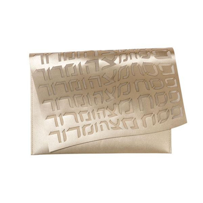 Type Afikomen Bag in Gold by Apeloig Collection