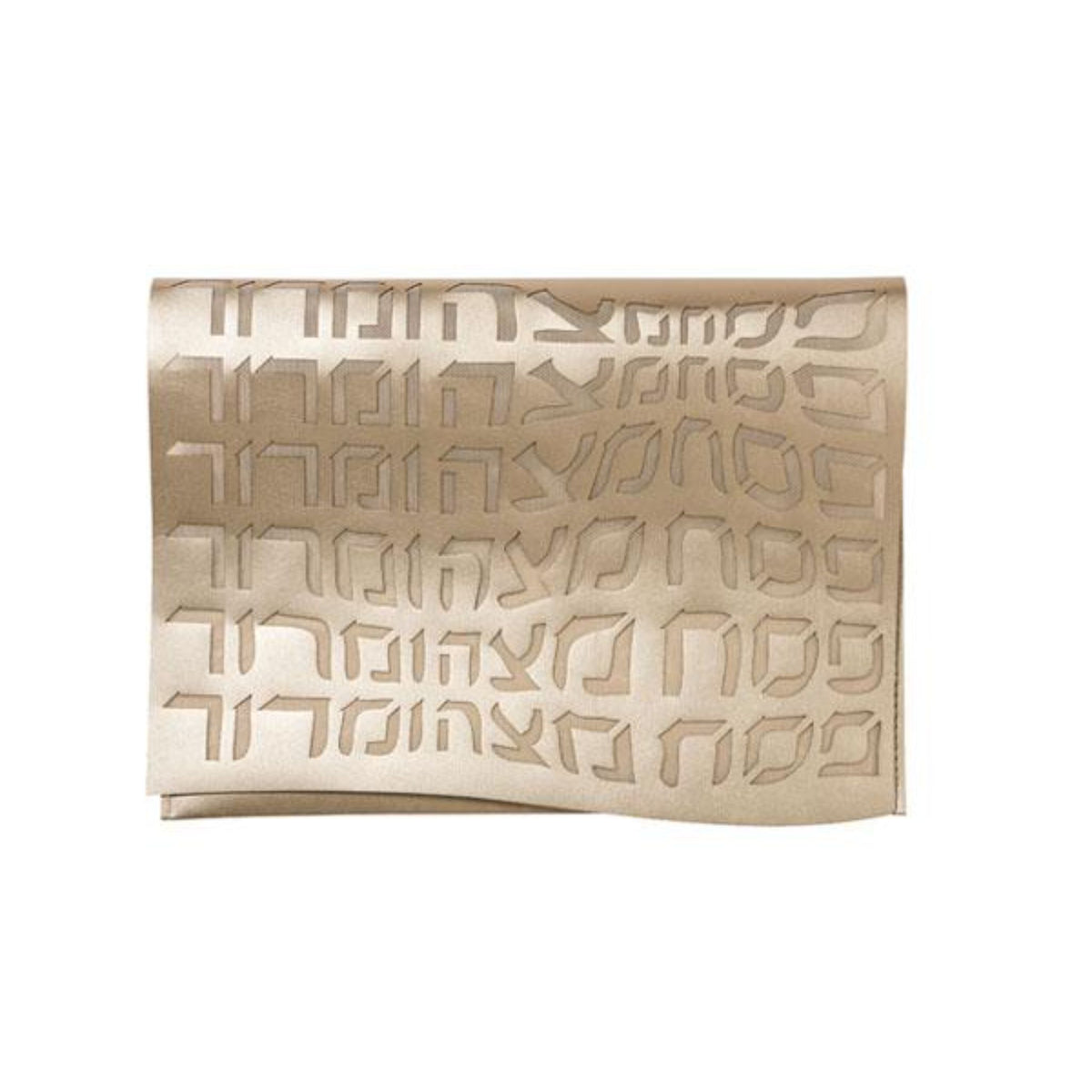 Type Afikomen Bag in Gold by Apeloig Collection