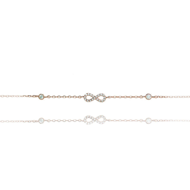 Infinity Chain Rose Gold Bracelet by Penny Levi