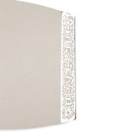 Challah Board in Porcelain with Metal Cutout in White by Yair Emanuel