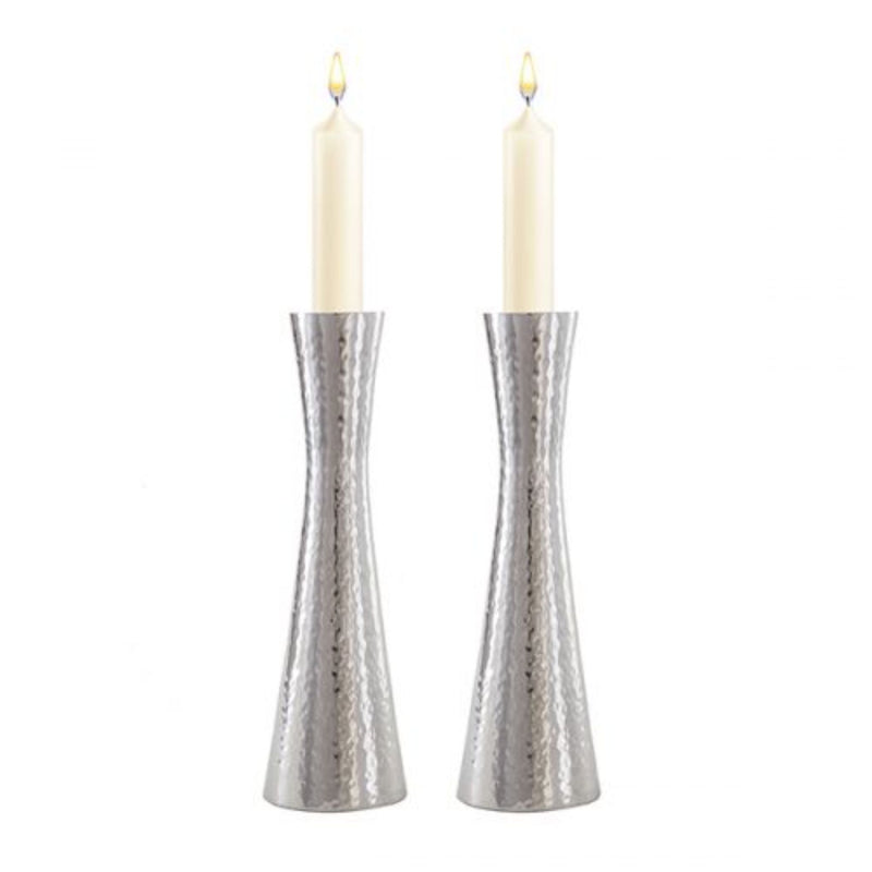 Hammered Large Candlesticks by Yair Emanuel