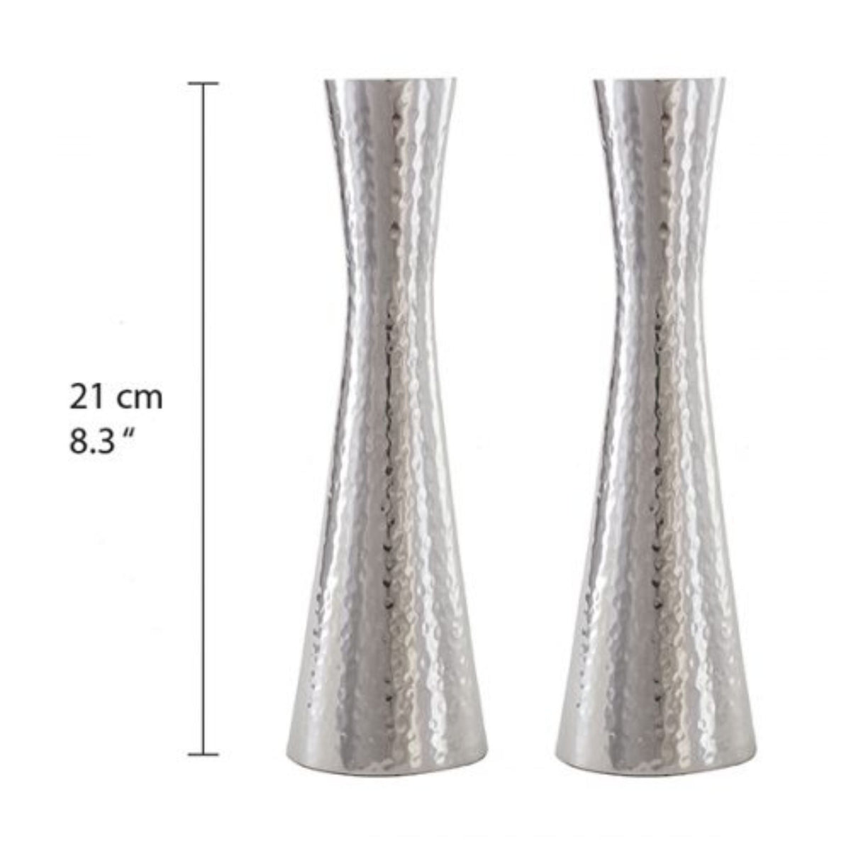 Hammered Large Candlesticks by Yair Emanuel