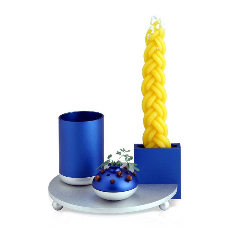 Havdalah Set in Blue by Dabbah