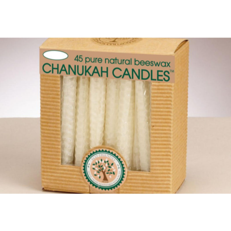Eco-friendly, Honeycomb Beeswax Natural Chanukah Candles, Set of 45