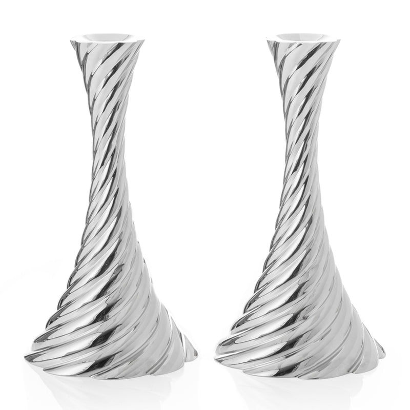 Twist Shabbat Candlesticks by Michael Aram