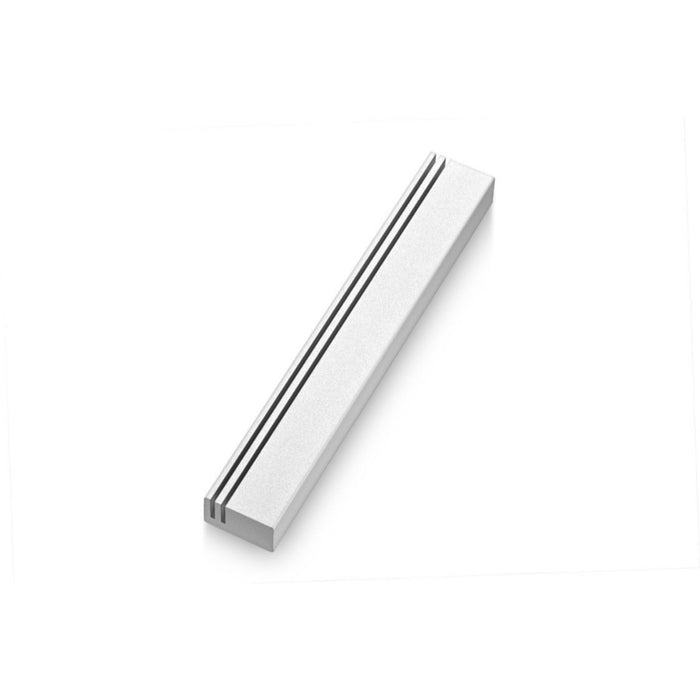 Vertical Track Mezuzah in White by Adi Sidler